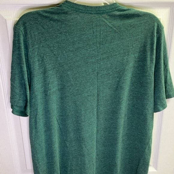 HURLEY Graphic T-Shirt Mens Large Green Skateboard Surfing Logo Short Sleeve - Picture 3 of 5